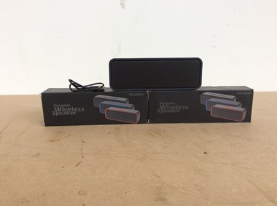 Lot 129 - Kolaura Portable wireless speakers x2