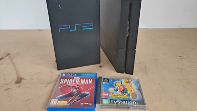 Lot 219 - PS4 & PS2 bare unit consoles and 2 games
