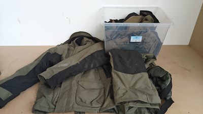 Lot 229 - Bundle of fishing related clothing in need of clean