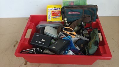 Lot 222 - Large box of assorted fishing accessories