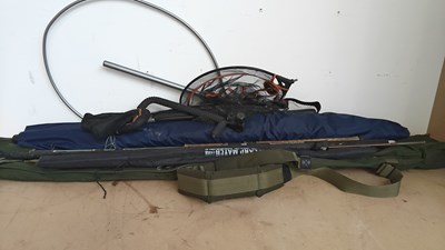 Lot 221 - Bundle of fishing rods and accessories
