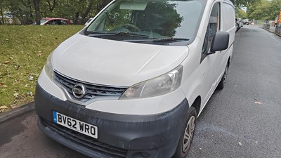 Lot 51 - Bv62wro white nissan nv200 van MOT Jan 2026 mileage 207k