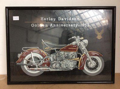 Lot 152 - Harley Davidson golden anniversary 1953 print