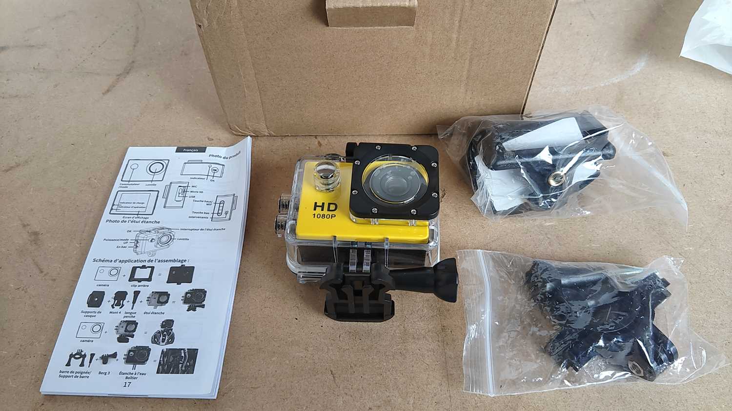 Lot 119 - Helmet mounting Stunt camera new