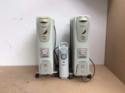 Lot 244 - Three Plug In Oil Heaters