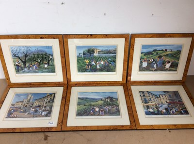 Lot 90 - 6 Margret Loxton Prints Of Various Italian Scenes