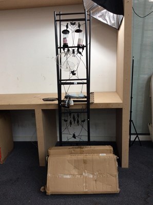 Lot 204 - Garden Bird Feeding Station With Various Bird Feeders