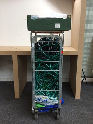 Lot 232 - Cage Of Garden Hoses & Water Timers