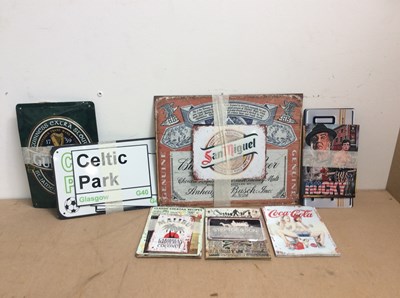 Lot 5 - 7x, metal sign bundled