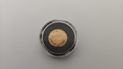 Lot 40 - one Dollar 999.9 Cook Island gold coin, est £80 - £130