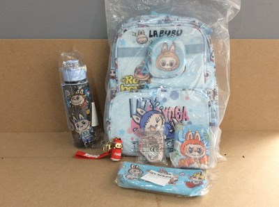 Lot 109 - Qty of labubu merch Incl backpack