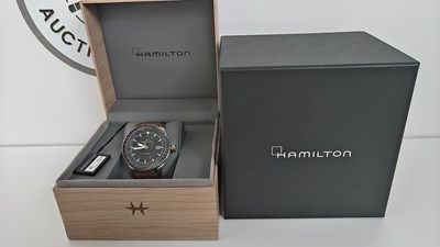 Lot 12 - Gents Hamilton Khaki Aviation converter, Automatic watch RRP £1100 Est £500- £600