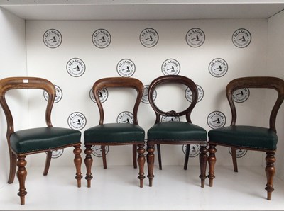 Lot 207 - 4 Leather Cushioned Chairs