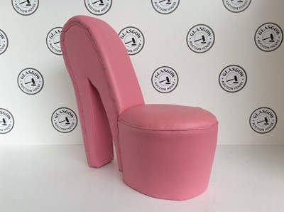 Lot 123 - Pink High Heel Chair