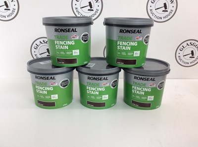 Lot 46 - Trade fencing stain x5