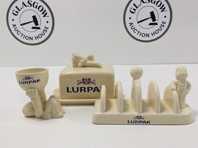 Lot 95 - Three Retro Lurpak Breakfast Table Items