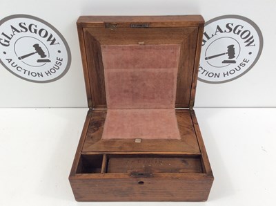 Lot 41 - Small writing slope with key