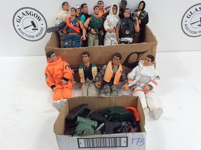 Lot 1 - 14 action man figures and accessories