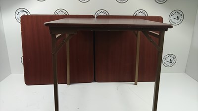 Lot 192 - 5 square folding tables