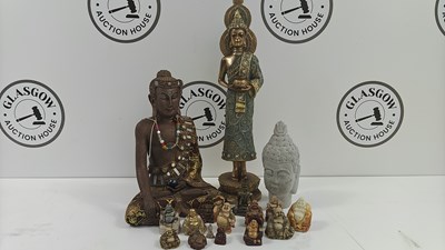 Lot 27 - Collection of Buddha statues