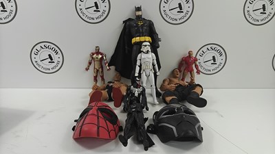 Lot 19 - Crate of figures batman etc