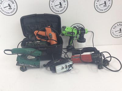 Lot 65 - Qty Of Electric Tools Including Paint Sprayer, Sander & Plain