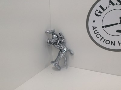 Lot 142 - Vintage car mascot featuring jockey riding a horse