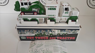 Lot 93 - Hess collectable toy truck and tractor boxed