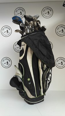 Lot 128 - Large qty of mixed golf clubs in bag