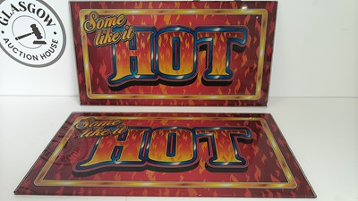 Lot 70 - 2 glass plaques "some like it hot"