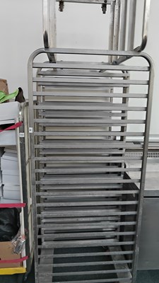 Lot 188 - 3 bakery tray holding trolleys