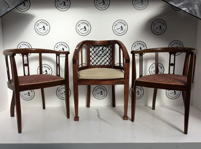 Lot 198 - 3 wooden bedroom / side chairs