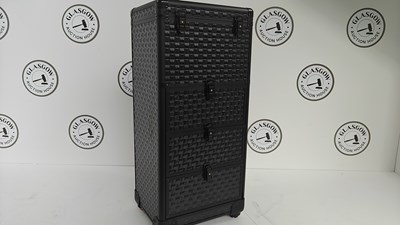Lot 112 - Large Black Hardcase Make Up Suitcase