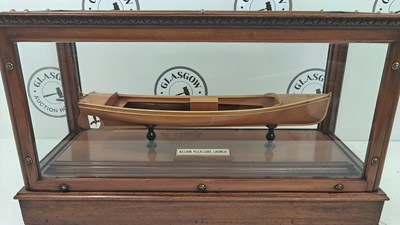 Lot 149 - Vintage model boat Kelvin pleasure launch in Edwardian display case