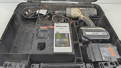 Lot 163 - Panasonic drill with batteries and charger in case