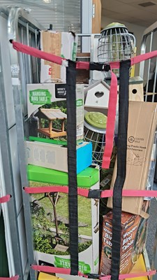 Lot 189 - Cage of misc garden bird feeders
