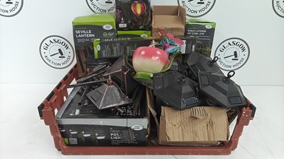 Lot 235 - Crate of assorted garden lighting
