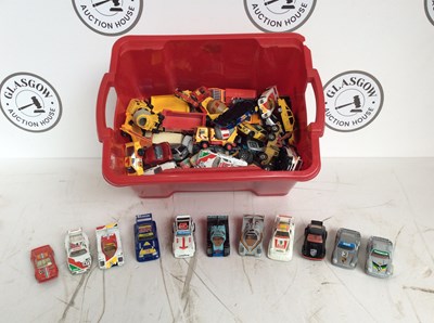 Lot 4 - Red box full of cars