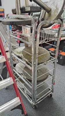Lot 195 - Cage of stone parasol bases