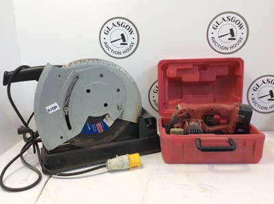 Lot 241 - Metabo Chop Saw & Cordless Power Devil Circular Saw