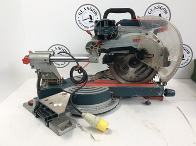 Lot 124 - Bosch professional gcm 12 SDE 110v chop saw tested