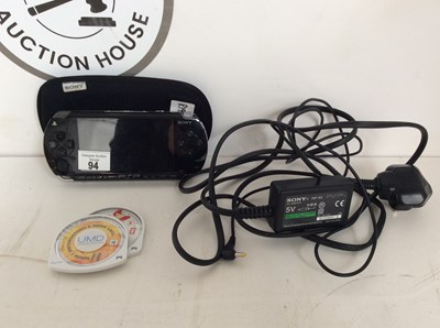 Lot 94 - Sony PSP With Two Games, Spare Battery & Case