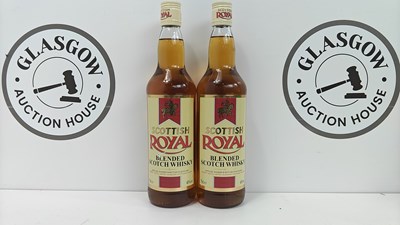 Lot 101 - 2 bottles scottish royal blended scotch whisky