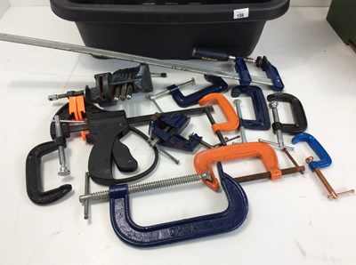 Lot 156 - Qty Of Various Sized Clamps