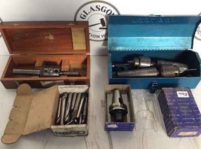 Lot 12 - Qty of precision chucks and drill bits