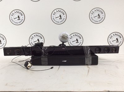 Lot 173 - 2 sound bars and Bose with microphone untested