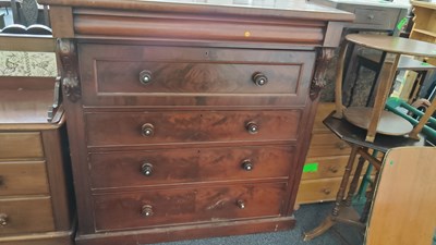 Lot 235 - Kilmarnock style large wooden chest