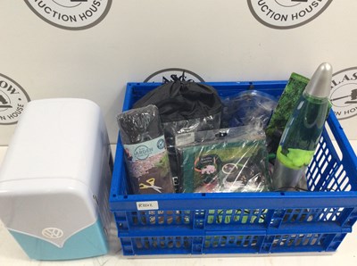 Lot 178 - Bundle Of Misc Including Garden Equipment, Lava Lamp & VW Mini Fridge