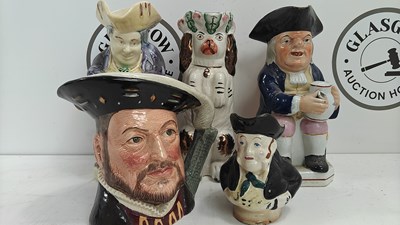 Lot 119 - Qty of Toby jugs with some damage