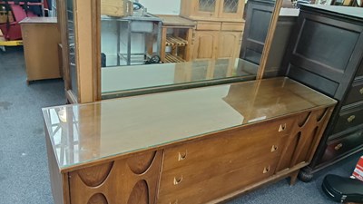 Lot 240 - Large sideboard with mirror backboard
